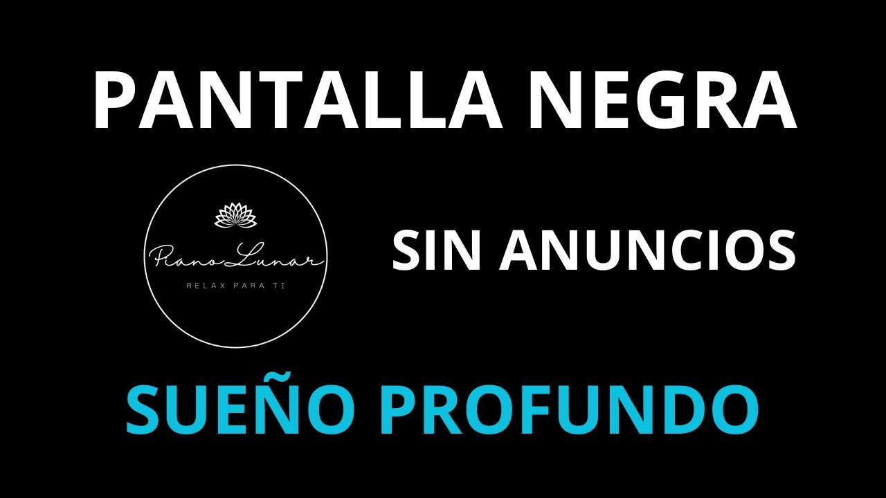 Piano para Insomnio CR&Oacute;NICO | El Remedio Definitivo (12 Horas). SIN ANUNCIOS. PANTALLA NEGRA.