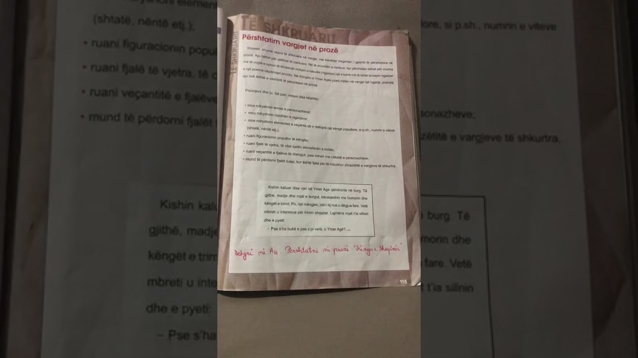 Tema : Pershtatim vargjet ne proze