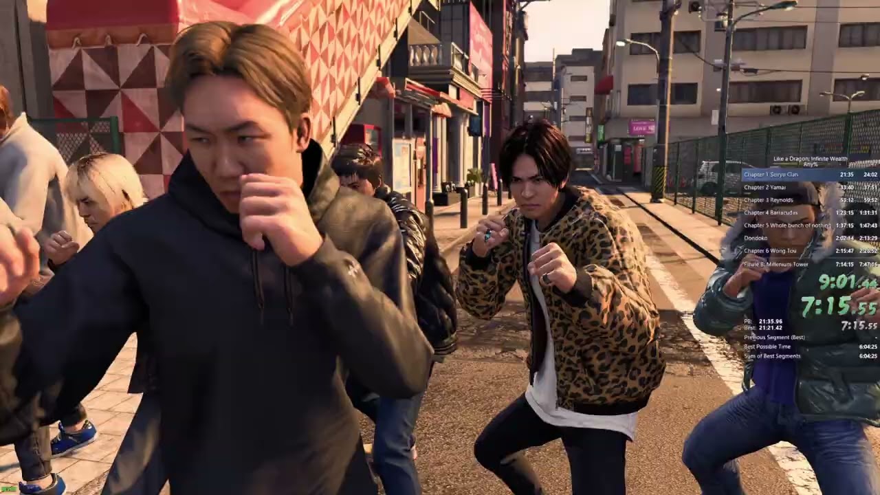 Like a Dragon: Infinite Wealth Any% Speedrun in 6:44:22 (7:18:27 w/ loads)