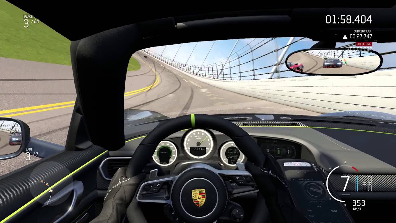Forza Motorsport 6 Porsche 918 Spyder R900 2014 @ Daytona Tri Oval vs PROs