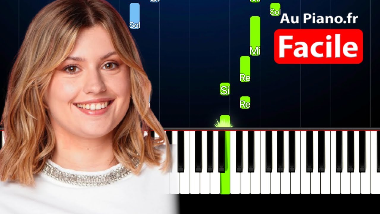Marine Ma faute (Star Academy 2024) - Piano FACILE Tutorial Karaoke Paroles