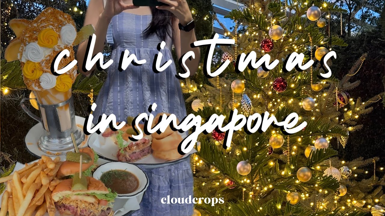 christmas day in singapore 🎄🎅🏼 | gardens by the bay 🌸 & marina bay sands 🍔