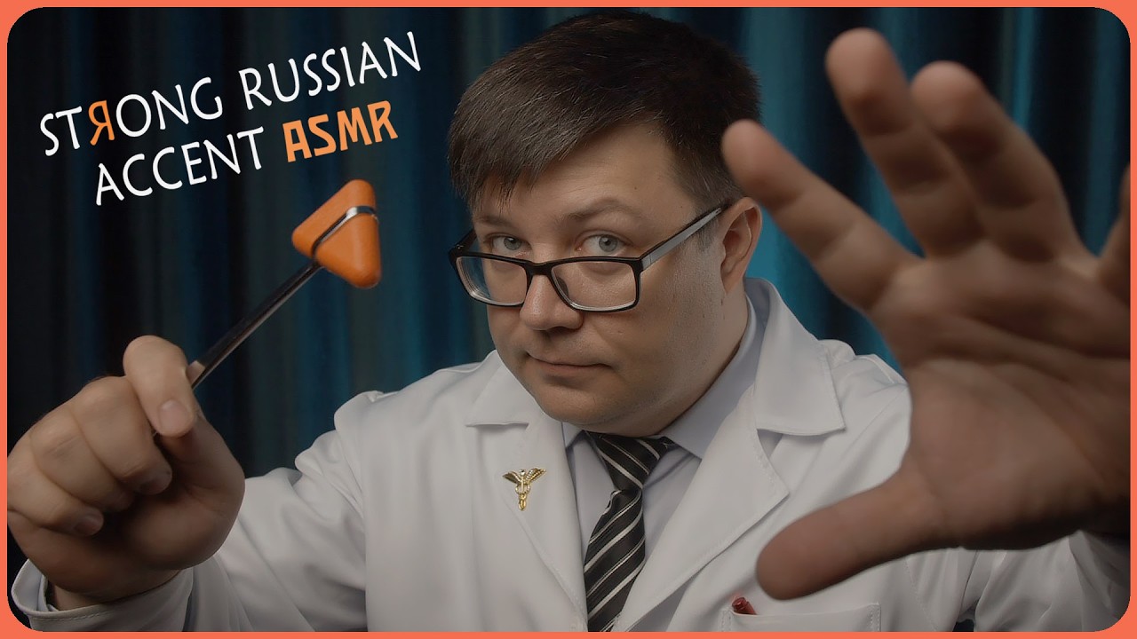 ASMR Doctor Neurologist STRONG RUSSIAN ACCENT (SOFT VOICE) Fast examination - Tingles Maker 