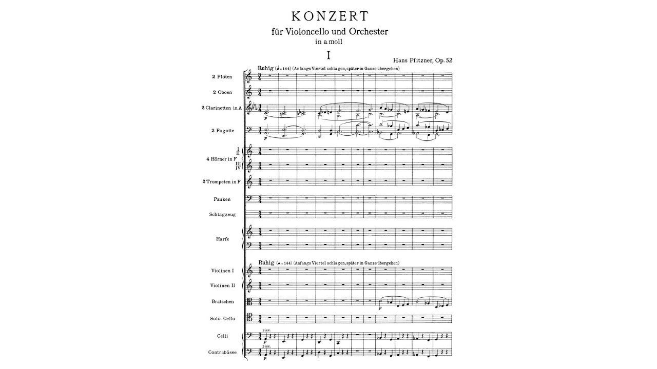 Hans Pfitzner &ndash; Cello Concerto in A minor, Op.52