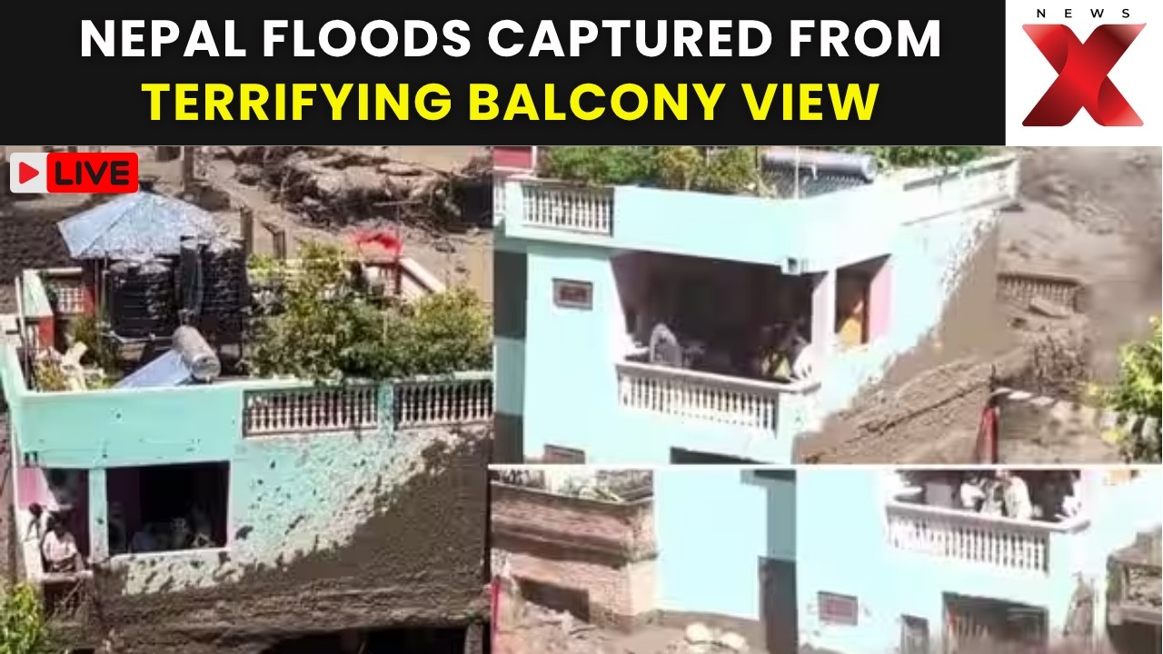 Nepal Flash Floods LIVE : Terrifying Balcony View Shows Fury Of Rushing Floodwaters | NewsX