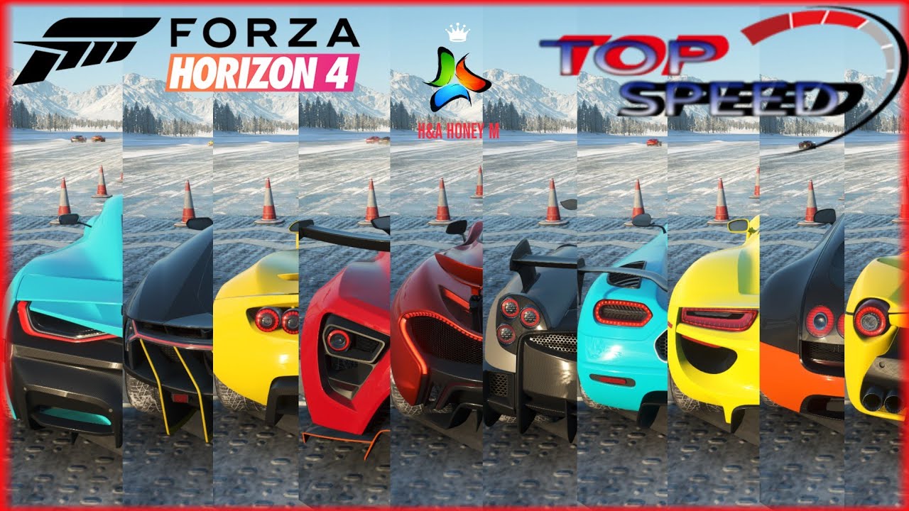 Forza Horizon 4 Hypercars Ice Flats Drag Strip | Speed Challenge and Battle - PC Gameplay