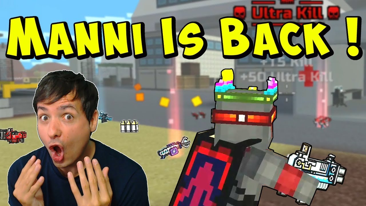 PIXEL GUN 3D - MANNI IS BACK! Rocking Battle Royale PG3D Gameplay