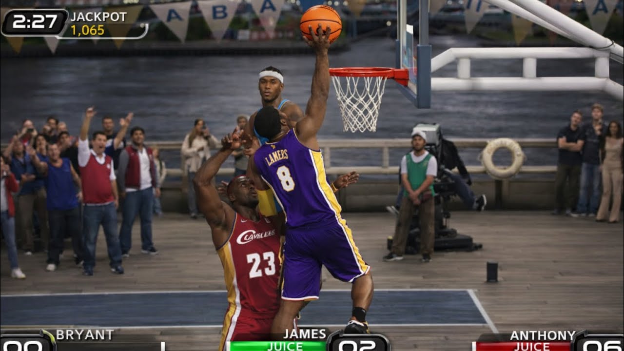 Kobe Melo & Lebron Play 21 NBA Ballers 