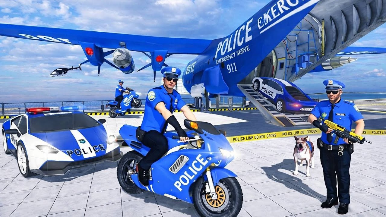 Police Car Chase Simulator 3D 🚓 Real Cop Driving Gameplay (Android)