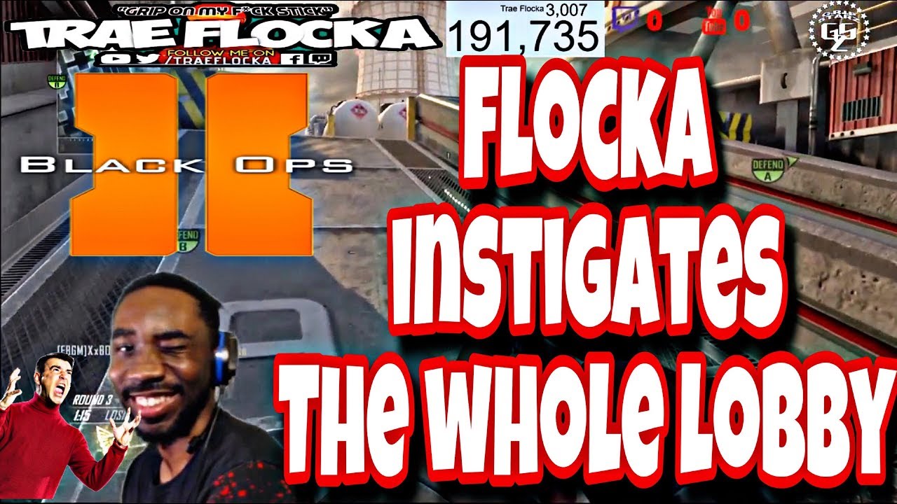 HILARIOUS ARGUMENTS! COD BLACK OPS 2! FLOCKA INSTIGATES THE WHOLE LOBBY! #GOMFSFB #BLACKOPS2 #COD