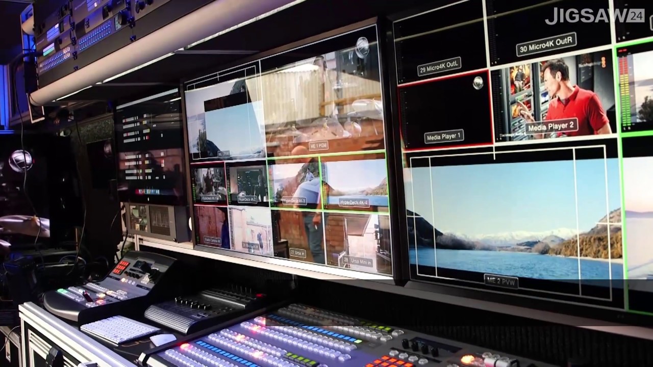 Inside the Blackmagic Design OB van