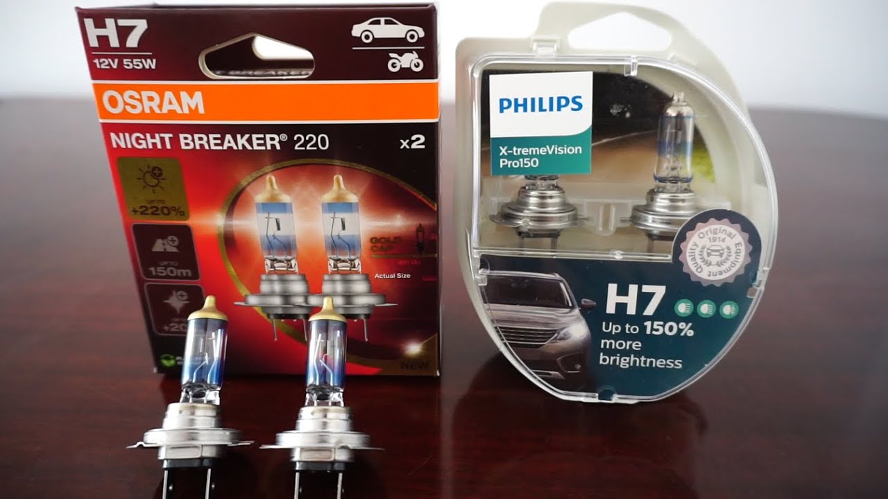 OSRAM NIGHT BREAKER 220 vs Philips X-tremeVision Pro150