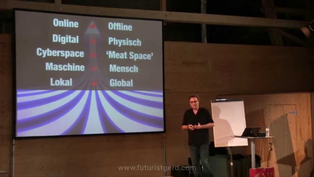 Zukunft der Kulturpflege, Vermittlung: Totale Online-Offline Konferenz (Futurist Gerd Leonhard)