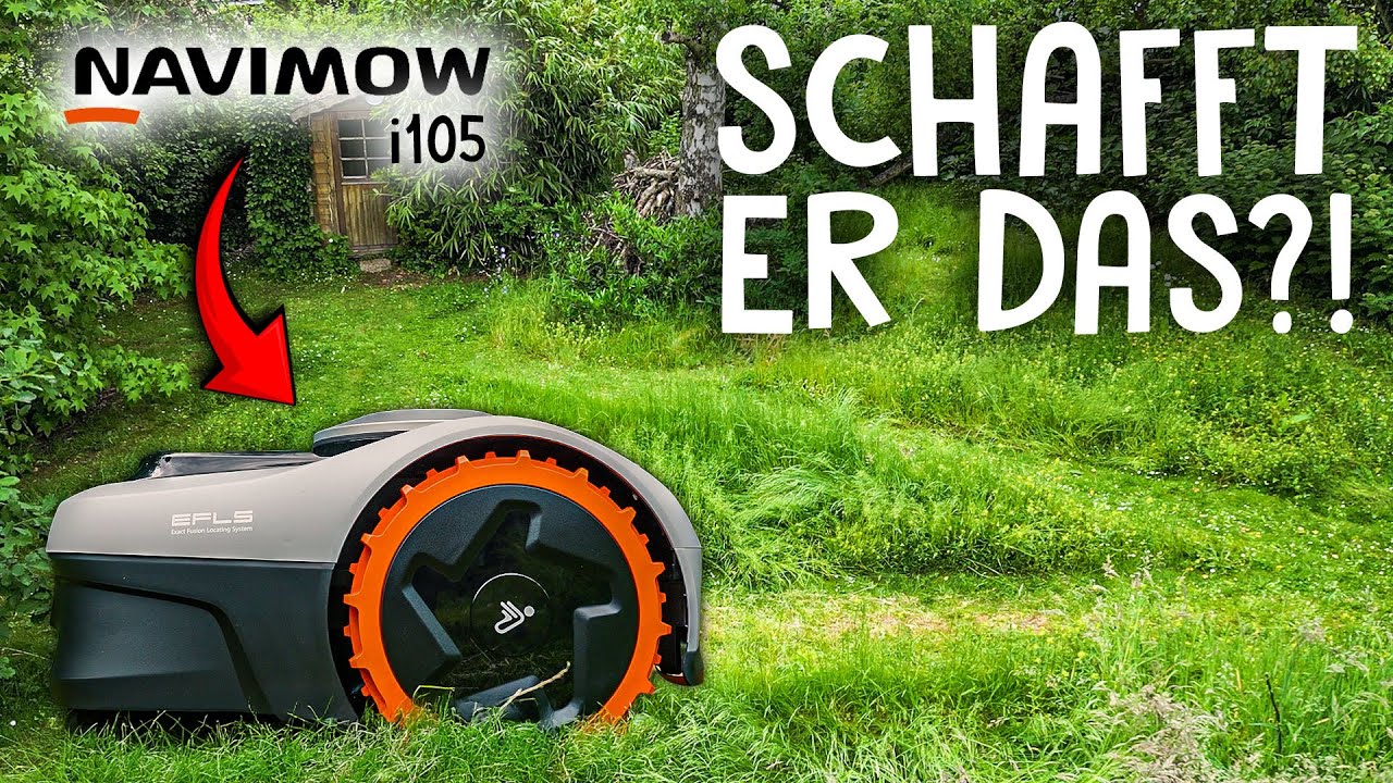 Wilde Rasenfläche mähen und pflegen - wie schlägt sich der Navimow i105?