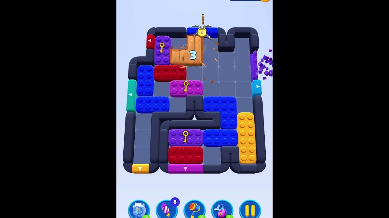 Color Block Jam level 490 #solution #games #gaming #solved #puzzle #gameplay #walkthrough #gamer