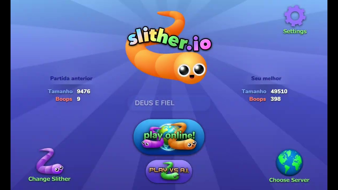 Jogando Slither io