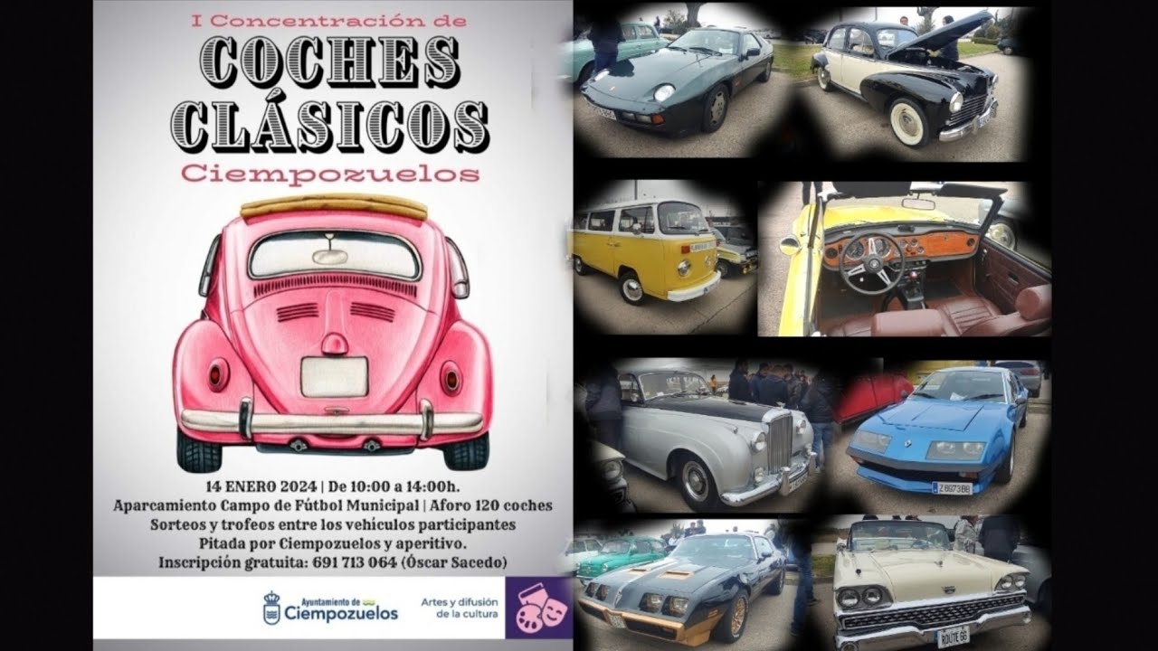 I Concentración de coches clásicos Ciempozuelos (Madrid) 2024: Exposición y Pasacalles