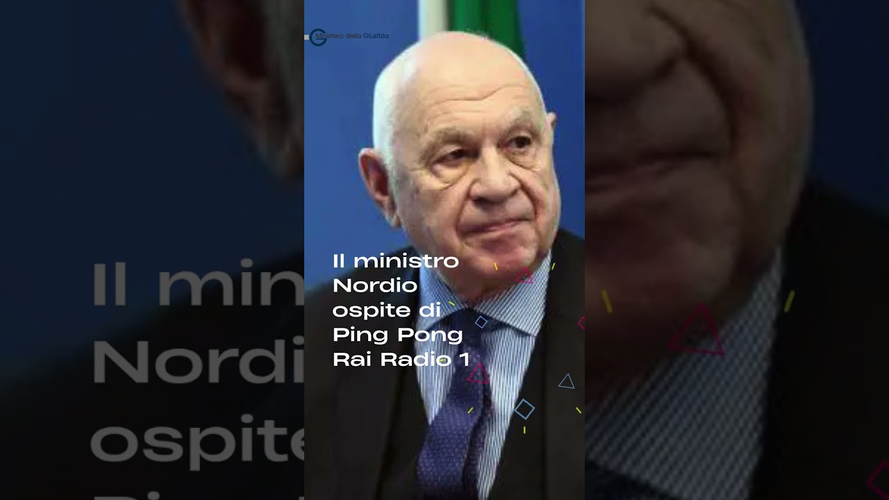 Il ministro Nordio ospite di Ping Pong Rai Radio 1