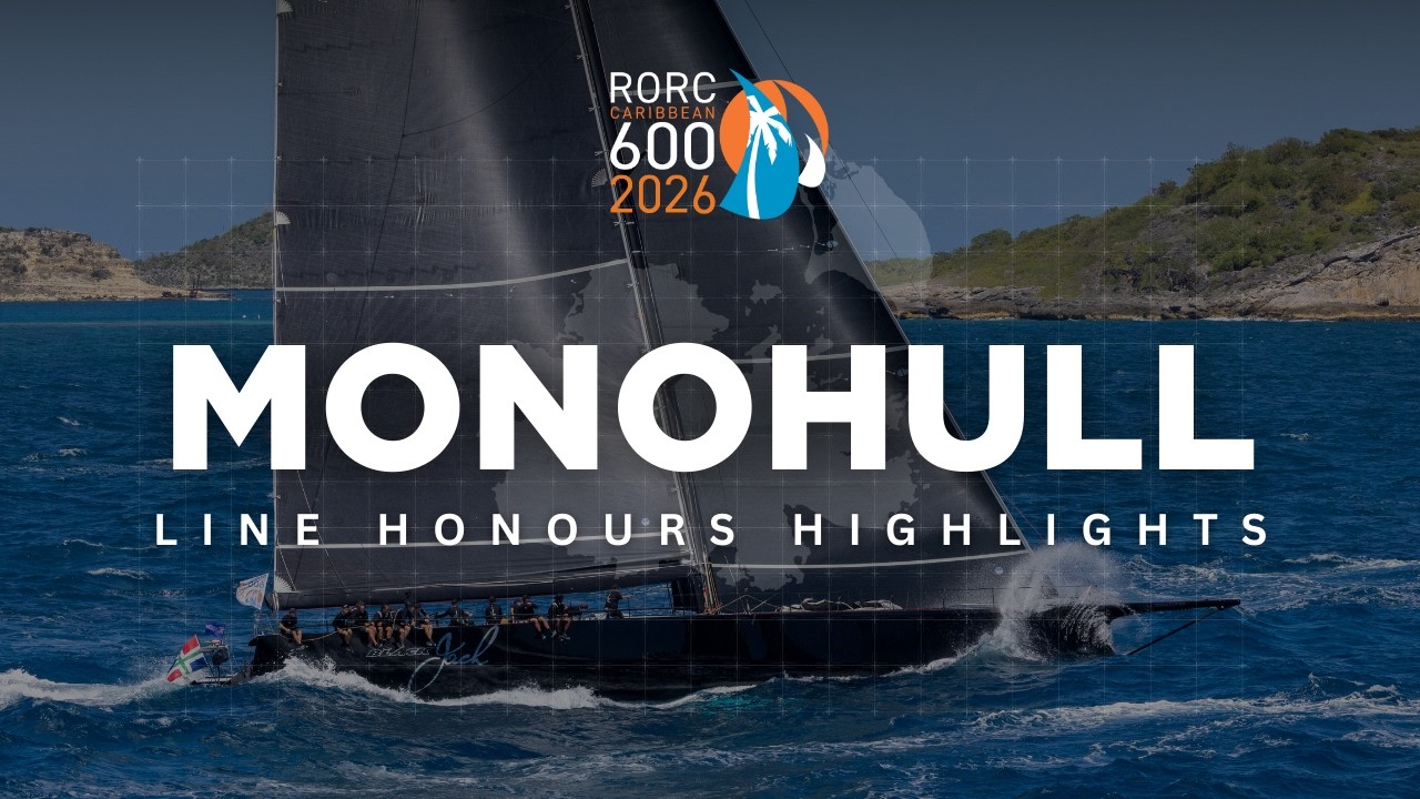 Яхта Black Jack 100 завоевала первое место среди однокорпусных судов | RORC Caribbean 600 2026