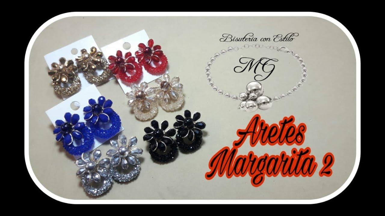 Aretes Margarita #2  (Alambrismo)