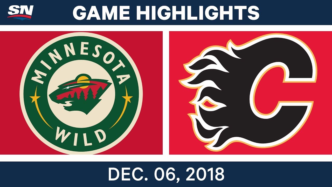 NHL Highlights | Wild vs. Flames - Dec 6, 2018