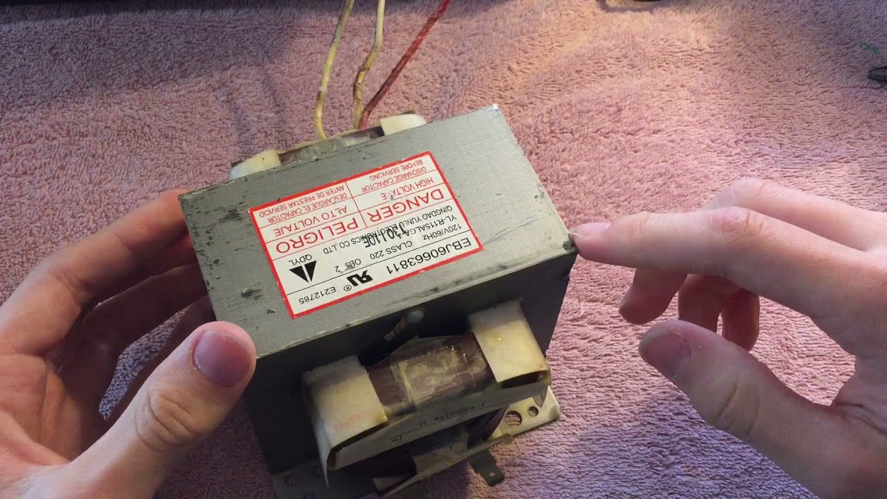 Microwave Oven Transformer Instructional Video - Anatomy, Measurements, and Demonstration