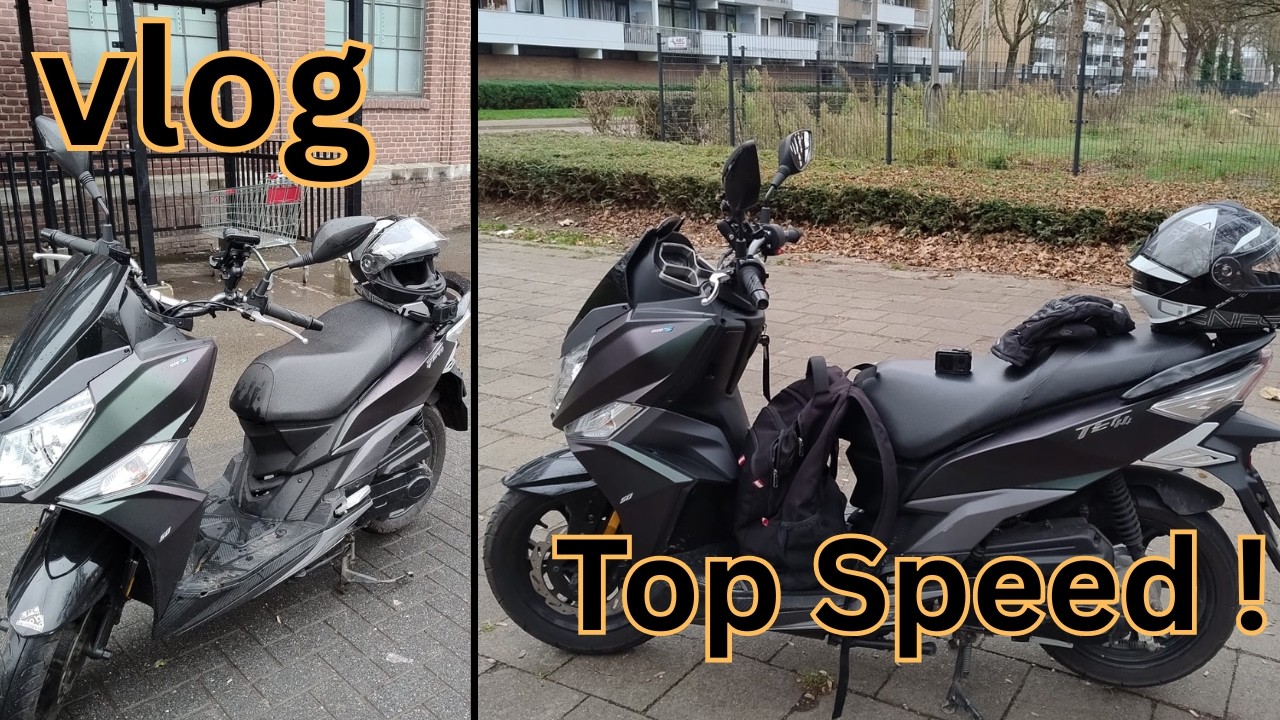 scooter  vlog  \ hoew  hard rijd my scooter \ Sym Jet14 50cc