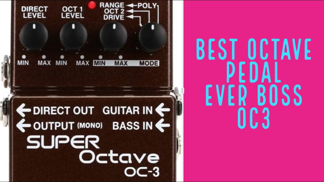 Best Octave Pedal Ever, BOSS OC3, (Poly Mode)