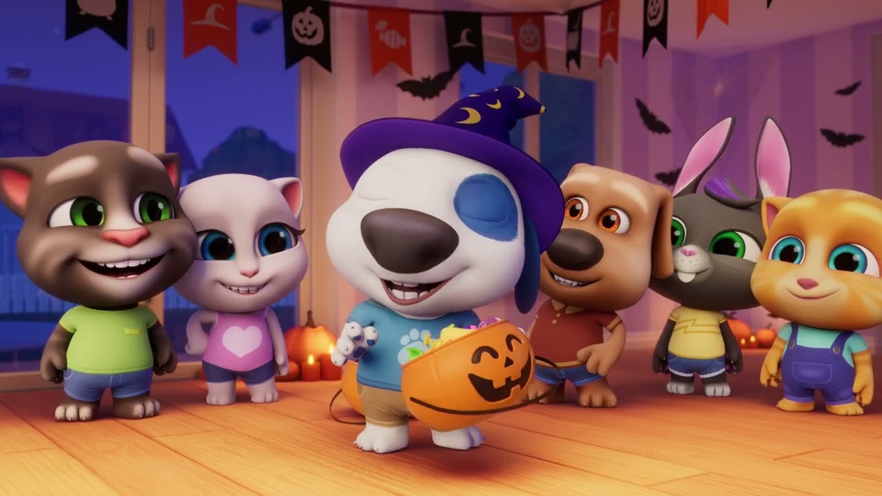 Talking Tom - Pelokkaat Halloween-kaverit | Lastenohjelmat | WildBrain Eläintarha