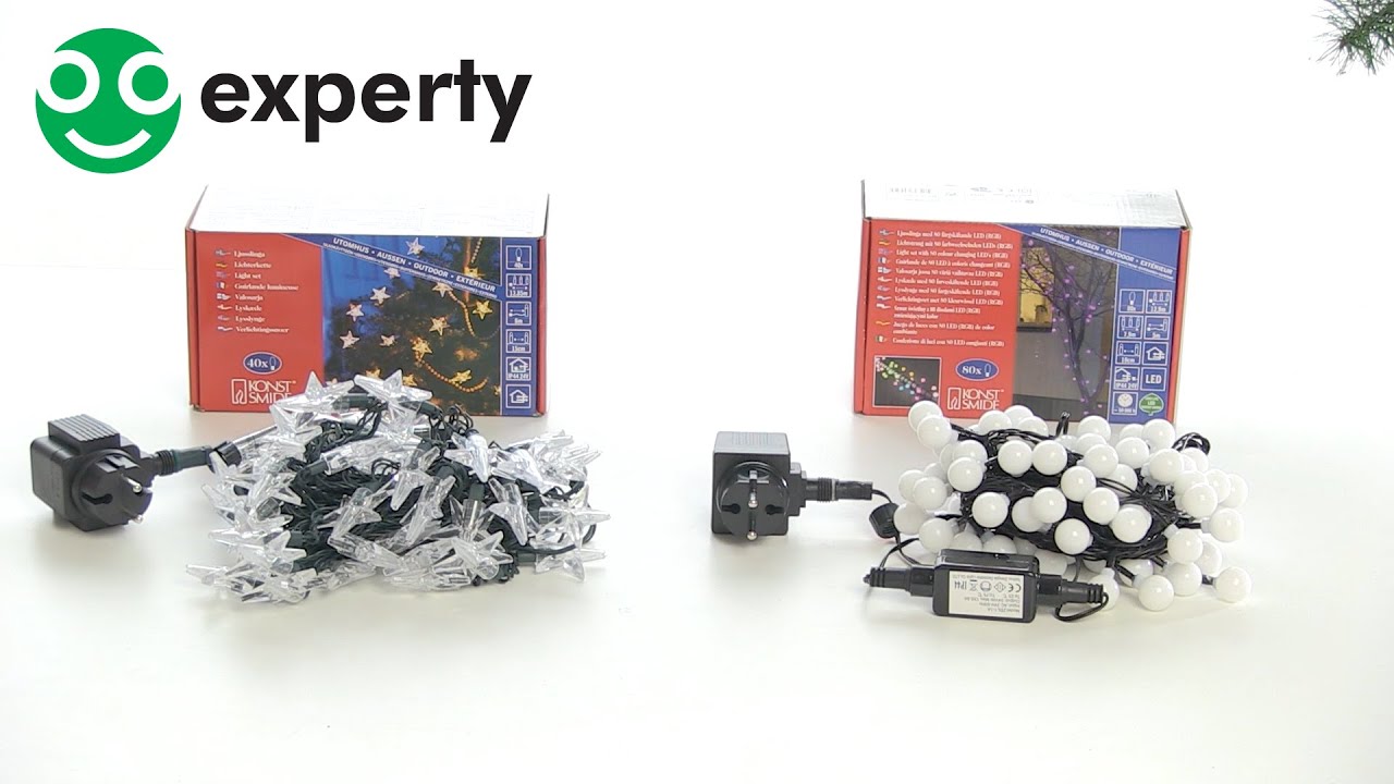 Konstsmide LED Sterren Lichtsnoer & Lichtsnoer Cherry - experty pakt uit!