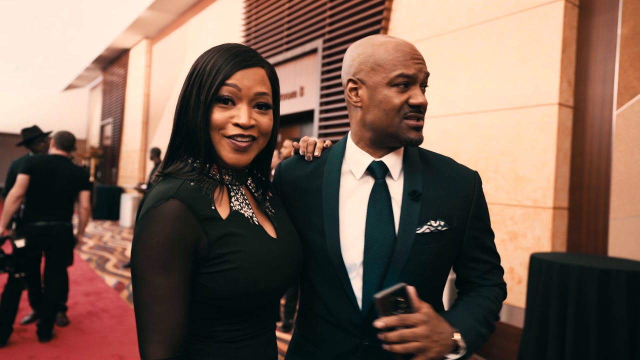 Monyetta on red carpet at Trumpet Awards 2019