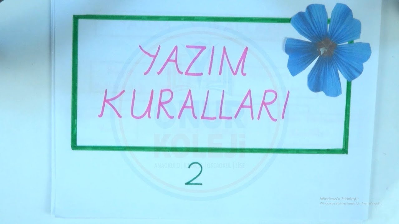 4. Sınıf Türkçe - Yazım Kuralları 2