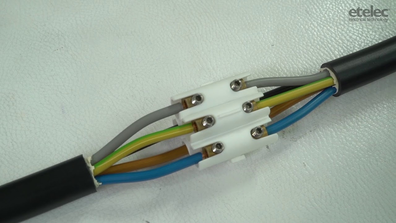 Ukázka montáže kabelové gelové spojky - SHARK 6802A, se svorkou 5x (2,5-10mm2) pro Al i Cu vodiče