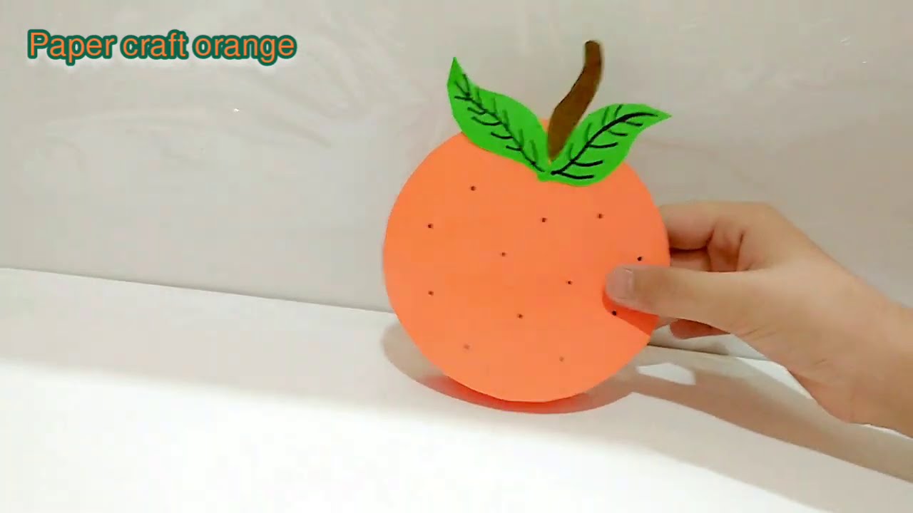 how to make paper orange