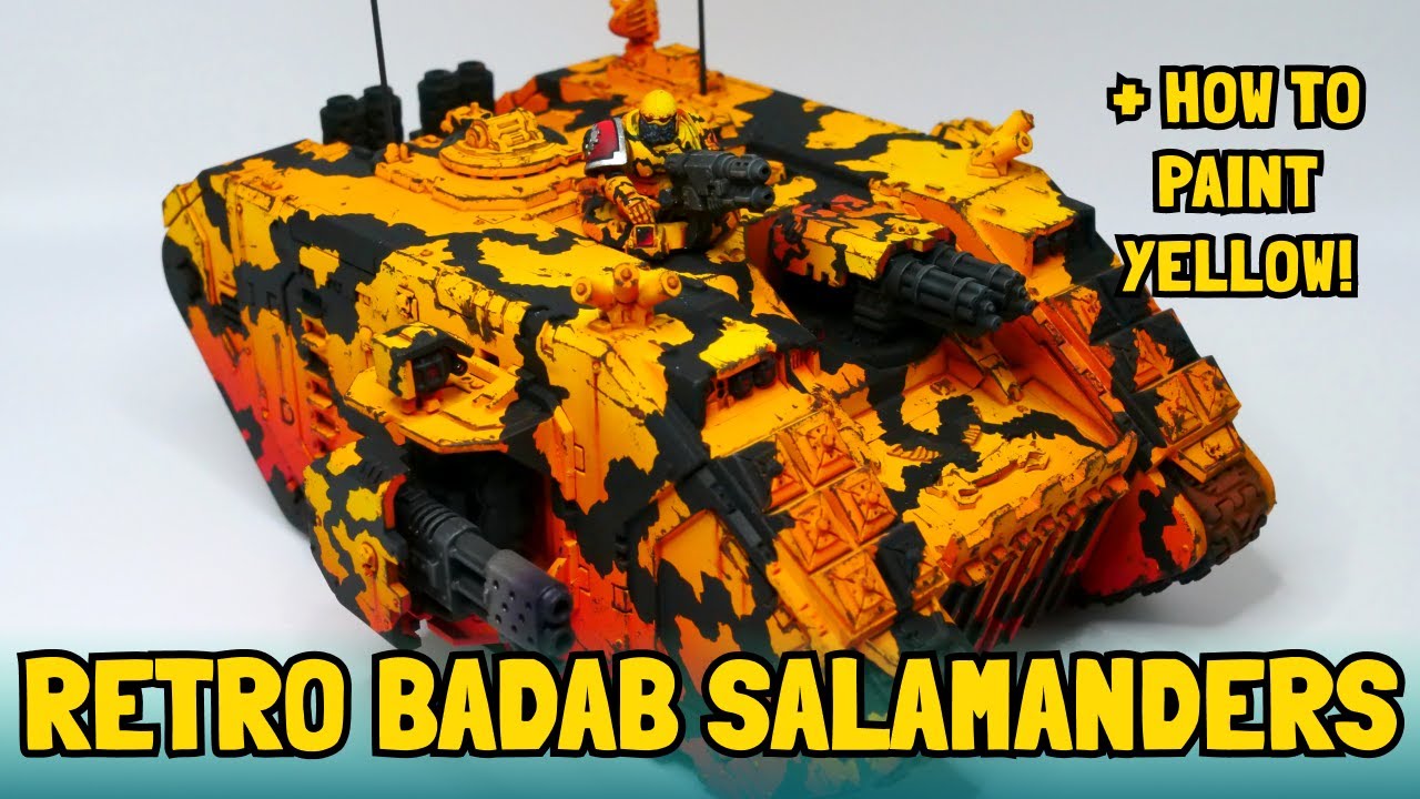 Painting the Best/Worst Space Marine Scheme! Rogue Trader/Badab Salamanders!