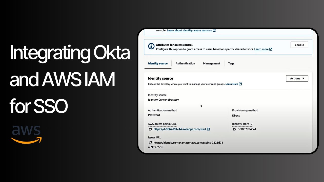 Настройка Okta в качестве поставщика идентификации (IdP) с помощью AWS Identity Center | Пошагово...