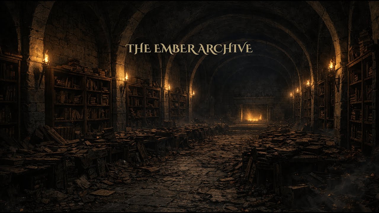 🔥 THE EMBER ARCHIVE | Fire Among Ancient Ruins (Dark Fantasy Ambience)