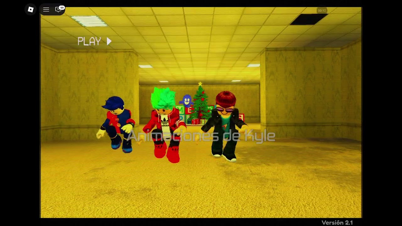 Bailando en los backrooms con youtubers.Colab con @KarimJuega,@LeoTube y 
