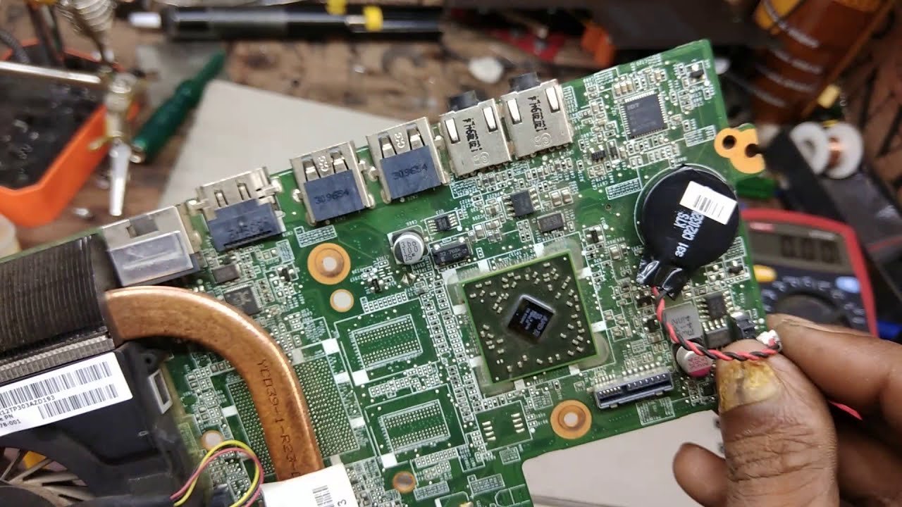 नो पावर प्रॉब्लम इन एचपी लैपटॉप hp pavilion g4 laptop no power repair #DAR23GMB6A1 Rev-A