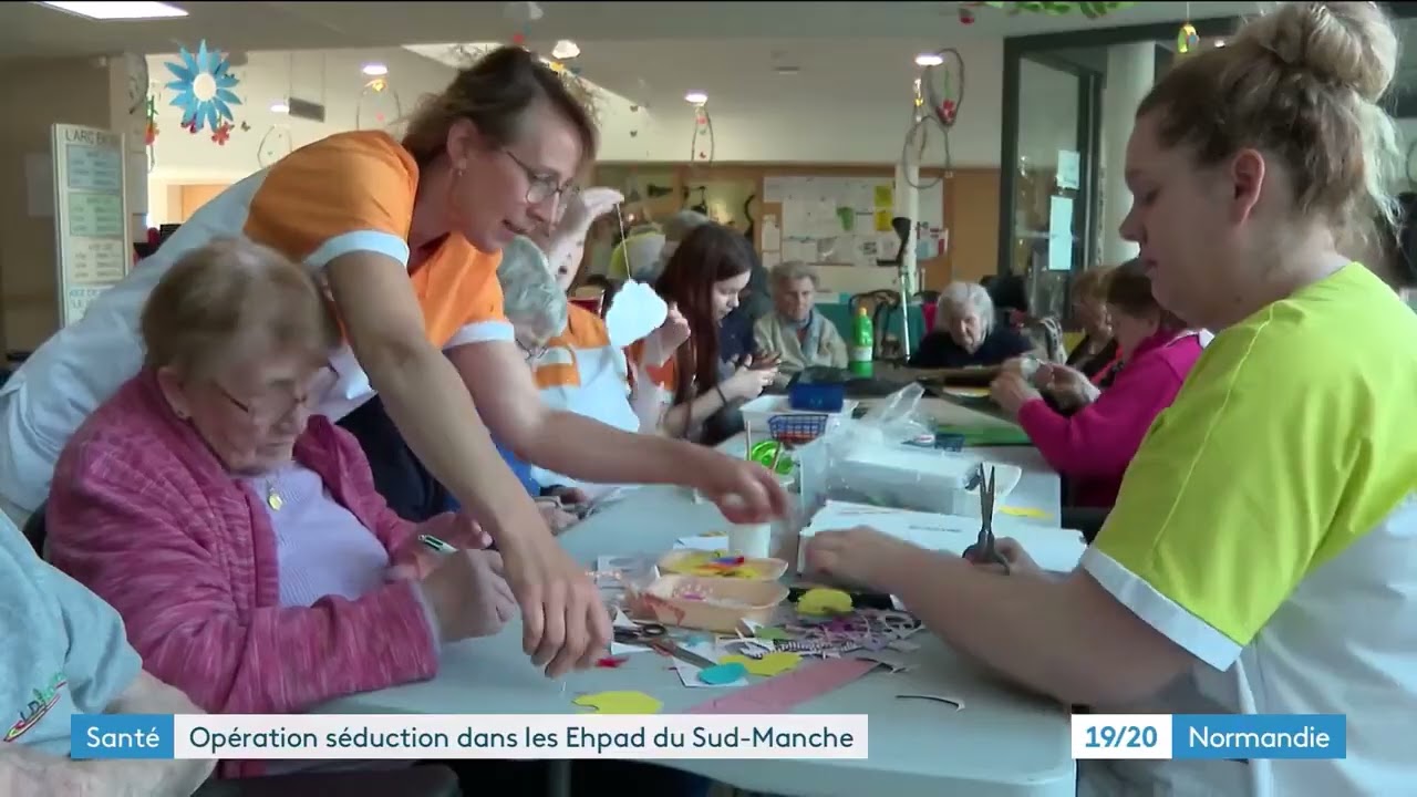 Reportage France 3 TV Normandie - Portes-ouvertes de recrutement dans les EHPAD