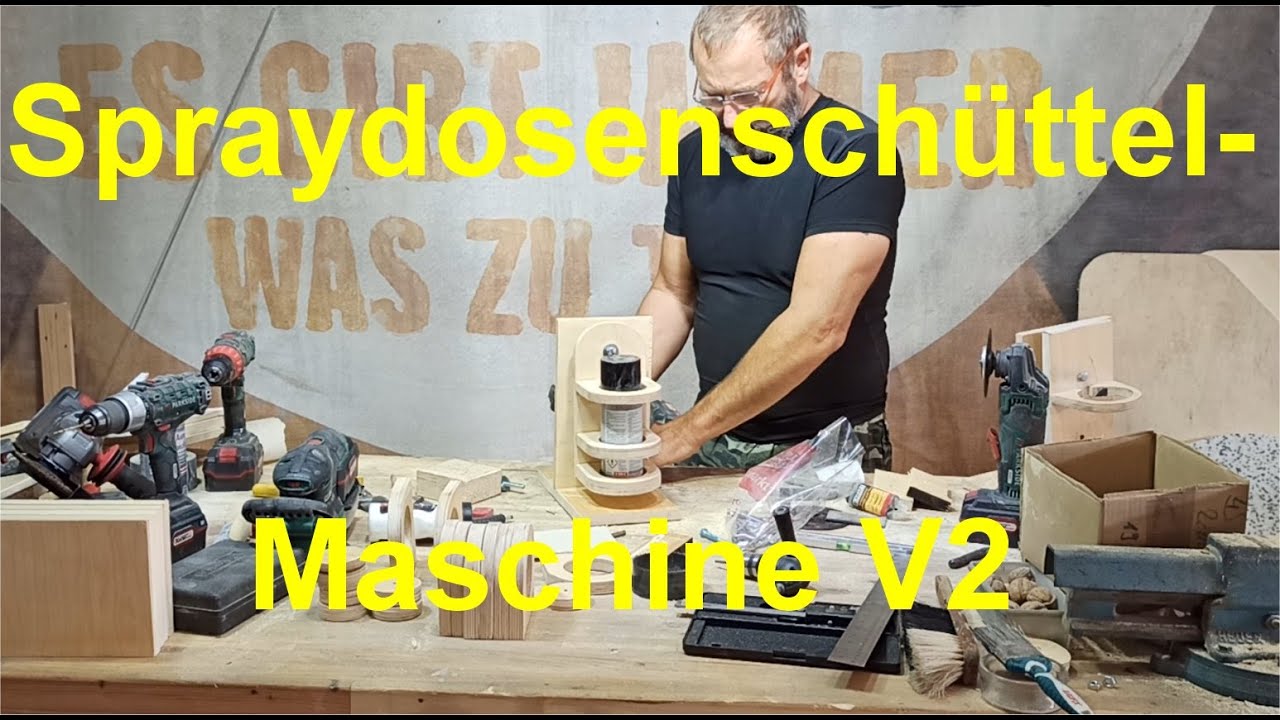 Spraydosen Schüttelmaschine