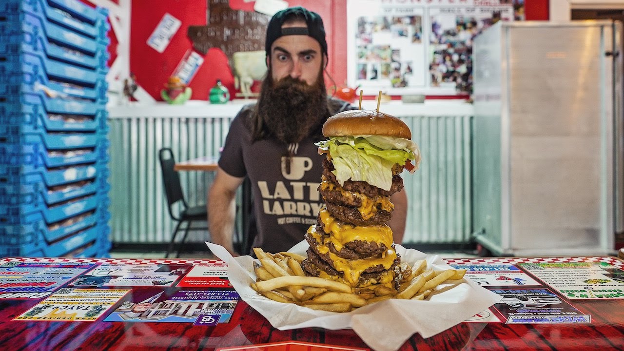 BURGER BARN'S MONSTER BURGER CHALLENGE | TEXAS EP.2 | BeardMeatsFood