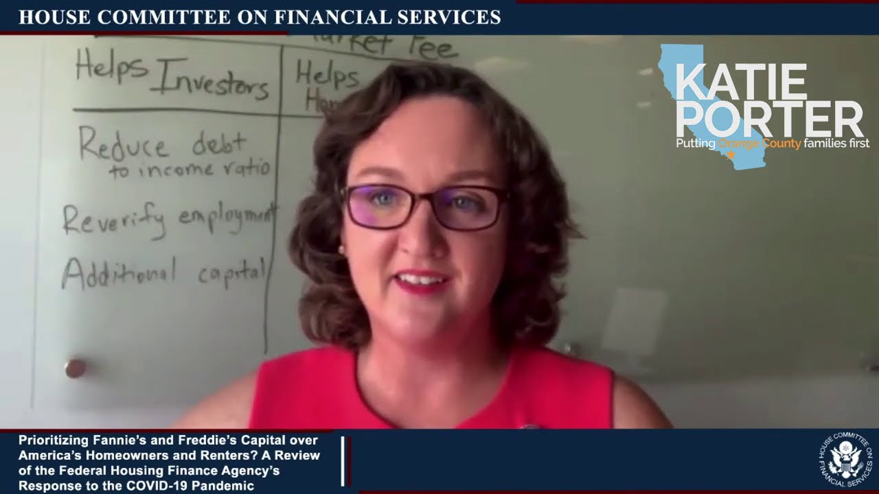 Rep. Porter calls out the Administration for putting investors before homeowners
