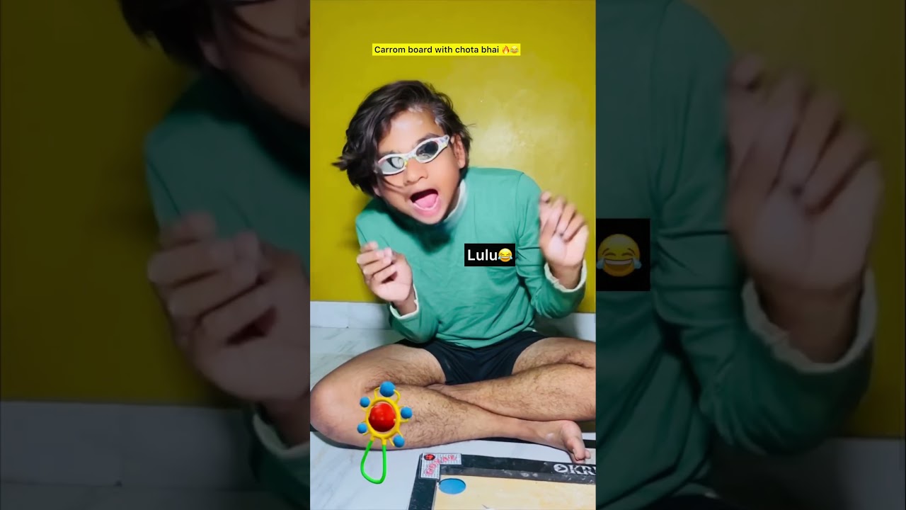 Carrom board with Chota bhai 🔥😂 | indian family #shorts #indian #relatable #chotabhai