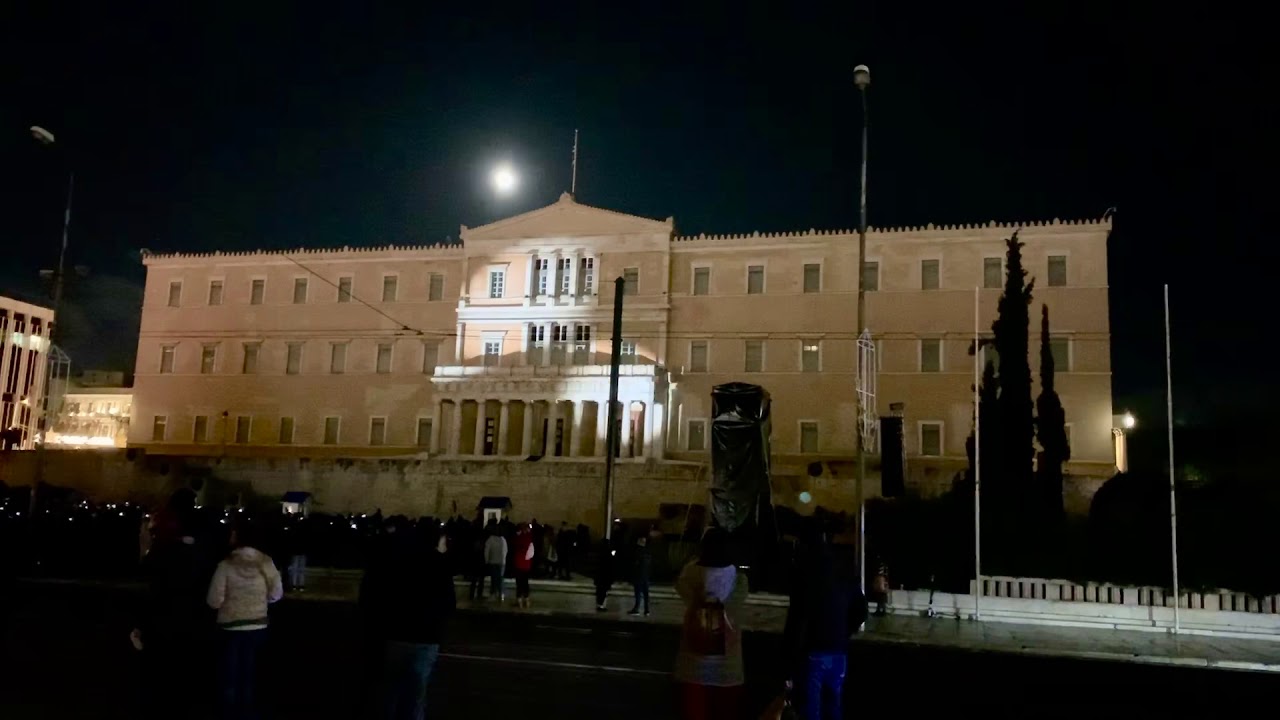 Athens Christmas Projection mapping