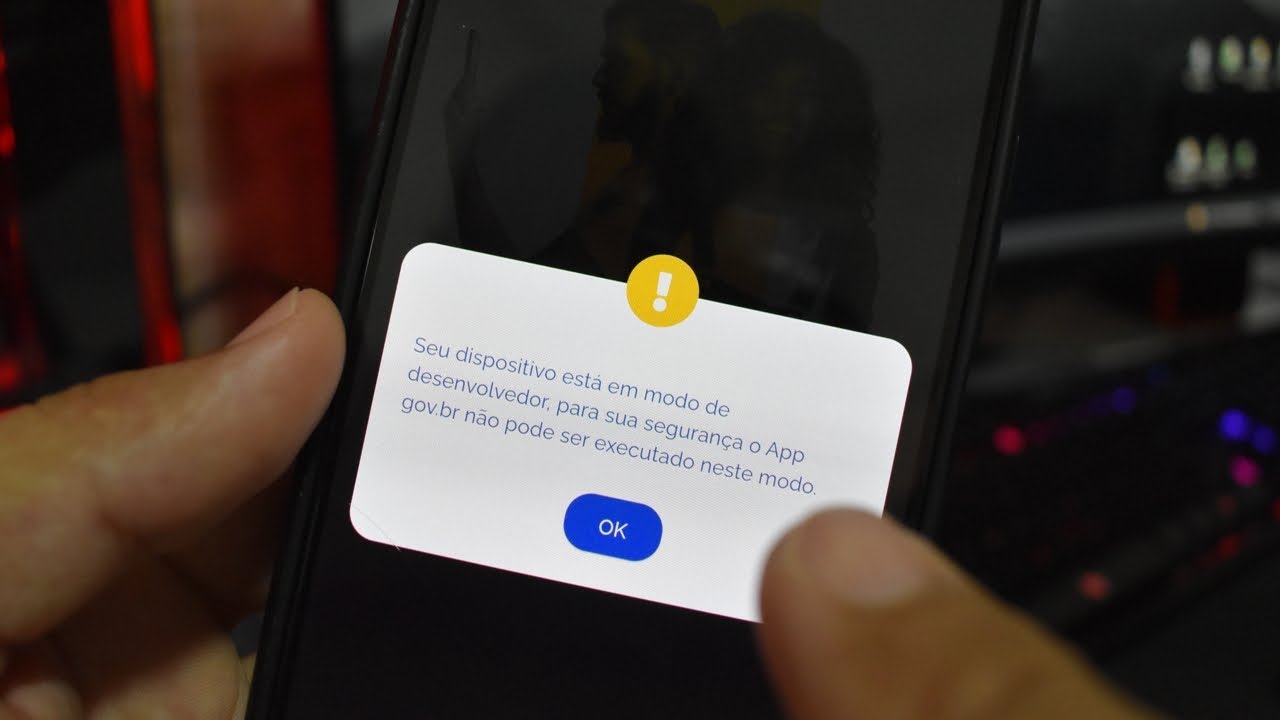 Seu dispositivo está em modo de desenvolvedor - App GOV.br (Como desativar)