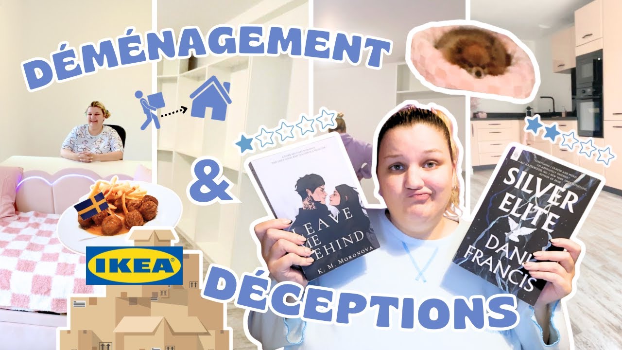 DÉMÉNAGEMENT ET DÉCEPTIONS 😰 🛋️ | VLOG LECTURE 📖