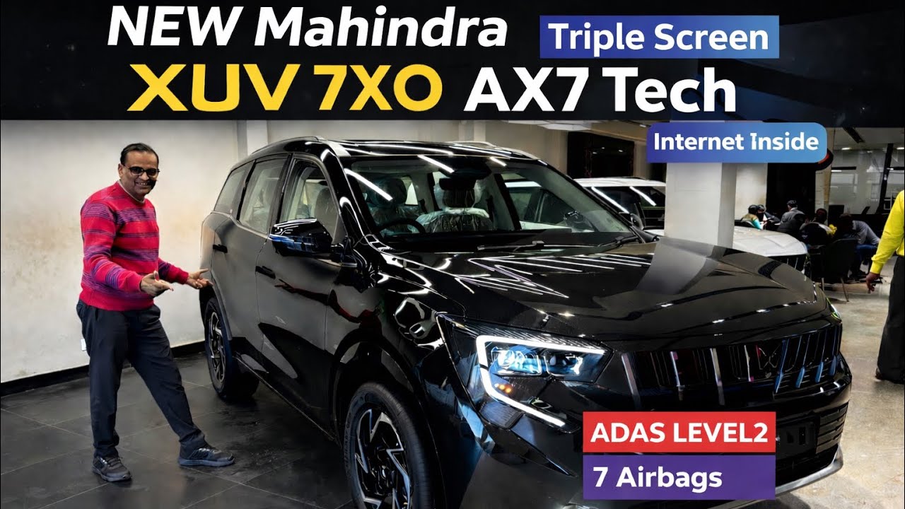🔥 NEW Mahindra XUV 7XO AX7 Tech – Feature Loaded SUV 2026 | ADAS Level 2, Triple Screen, 7 Airbags 😱