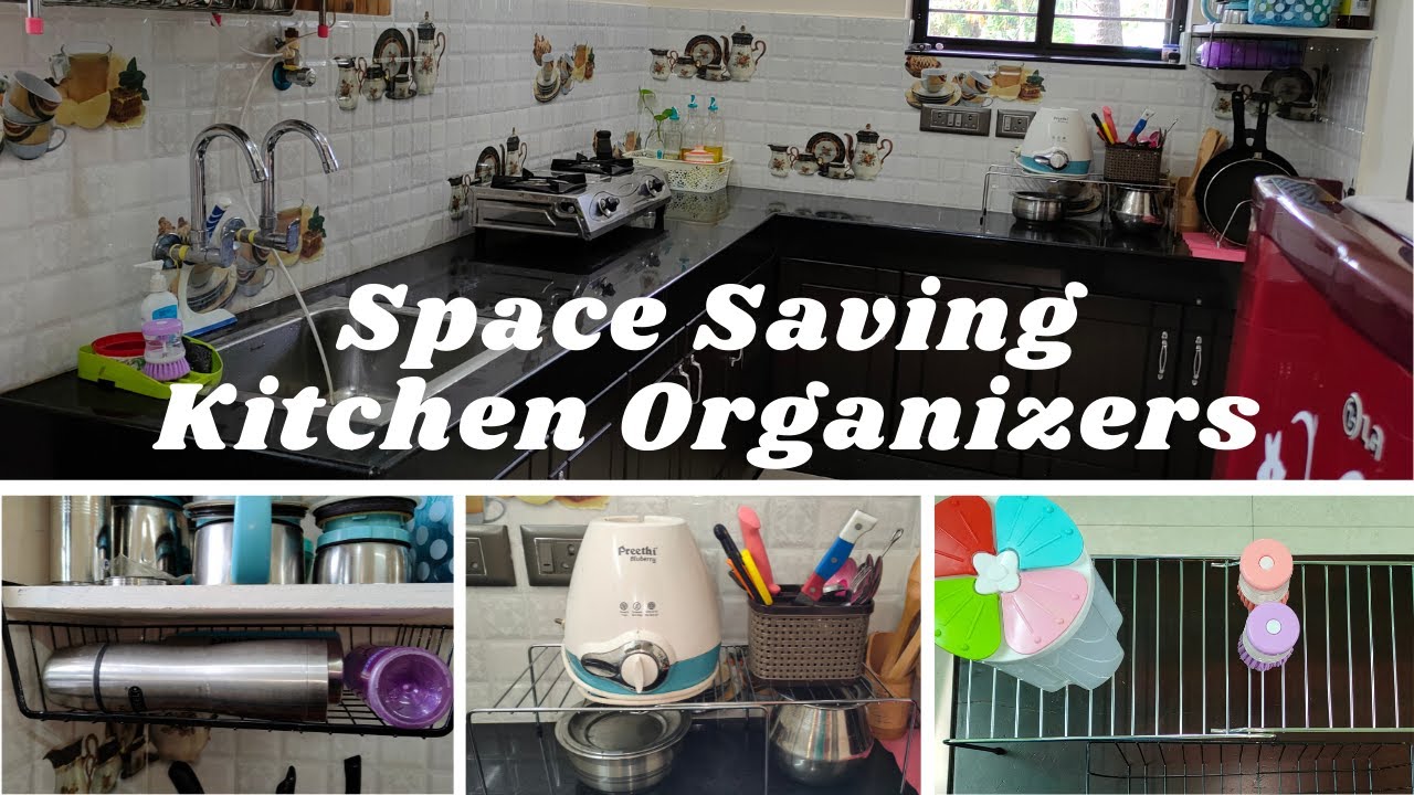 Kitchen Organization ideas in Tamil | Space Saving Kitchen Organizer | சிறிய கிச்சனை அழகாக வைக்கலாம்