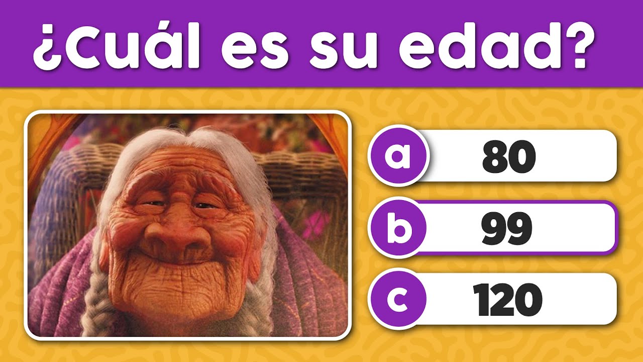 ADIVINA LA EDAD DEL PERSONAJE DE DISNEY! 😮👀
